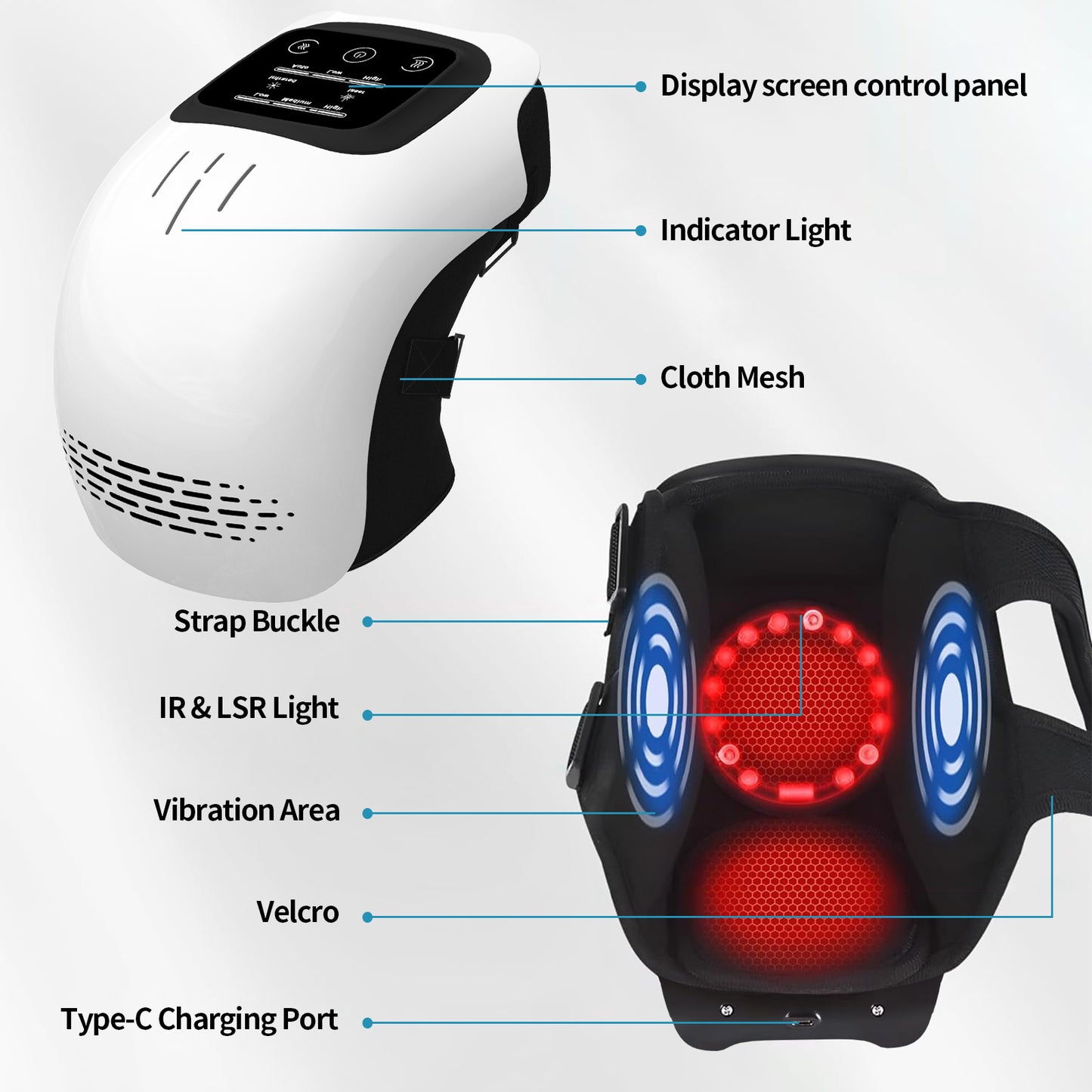 Intelligent Electric Knee Massager – Physiotherapy & Pain Relief Device