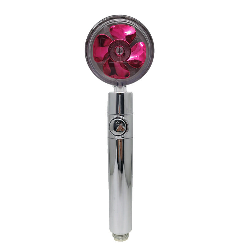 Turbocharged Shower Head – High Pressure Handheld Nozzle with Stop Button & Filter