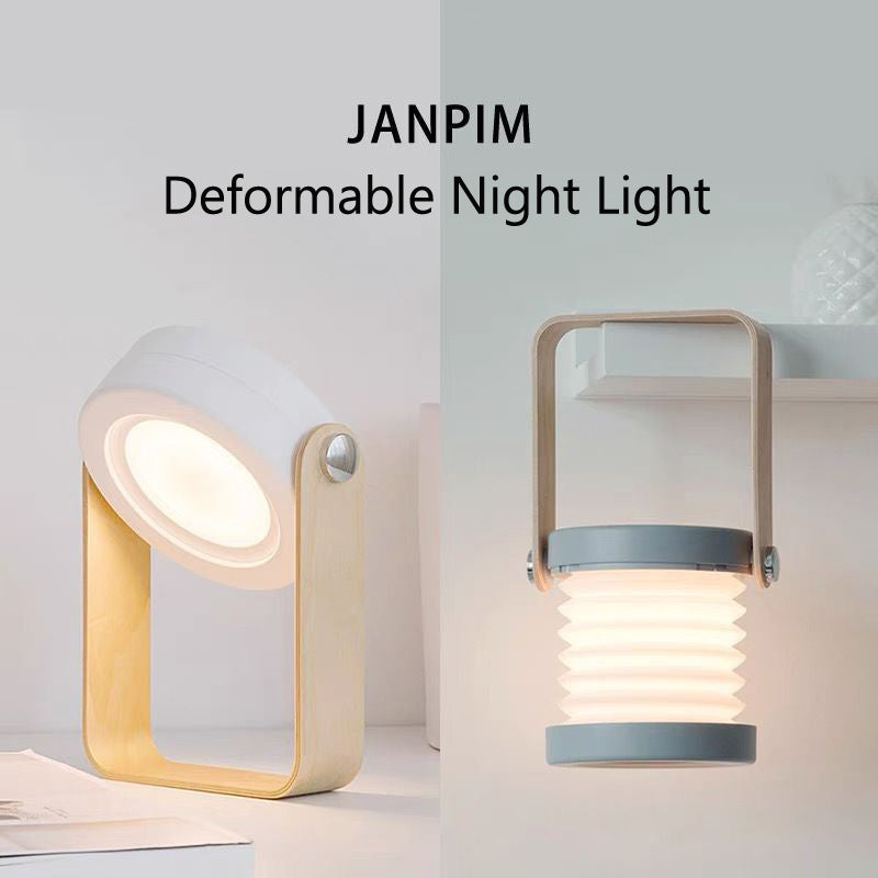 Foldable LED Night Light – Touch Dimmable USB Rechargeable Portable Lamp