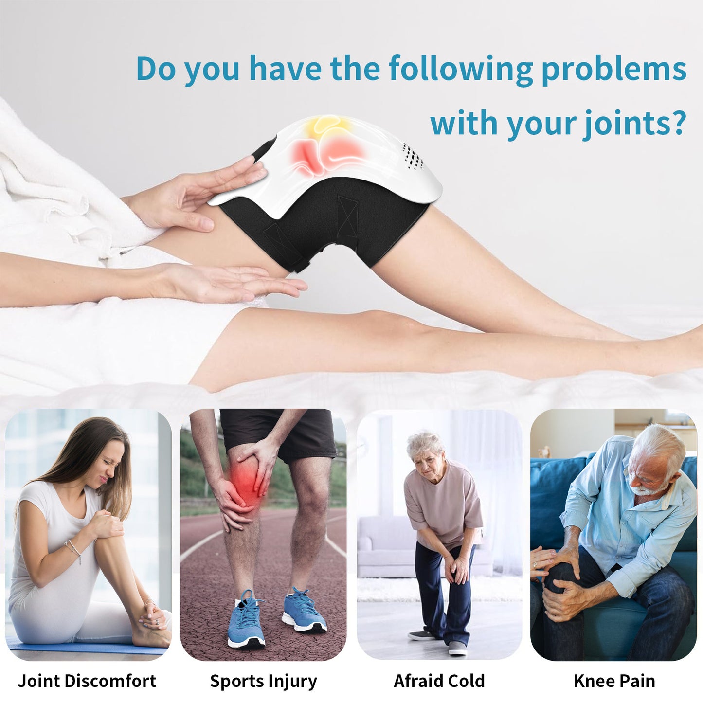 Intelligent Electric Knee Massager – Physiotherapy & Pain Relief Device