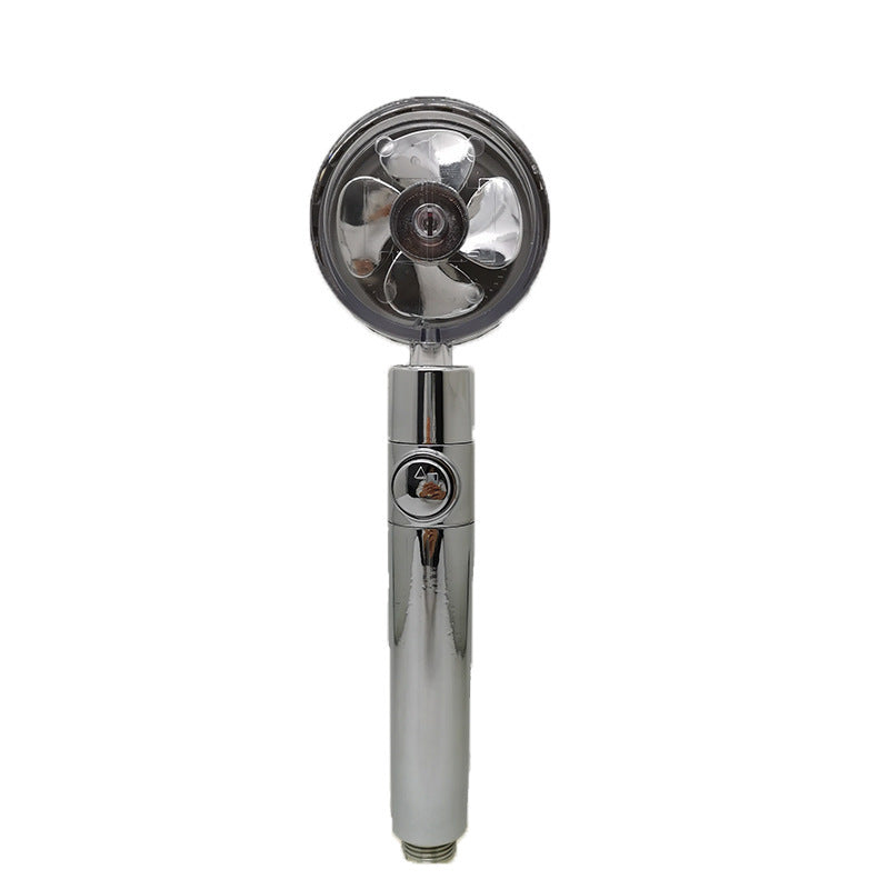 Turbocharged Shower Head – High Pressure Handheld Nozzle with Stop Button & Filter