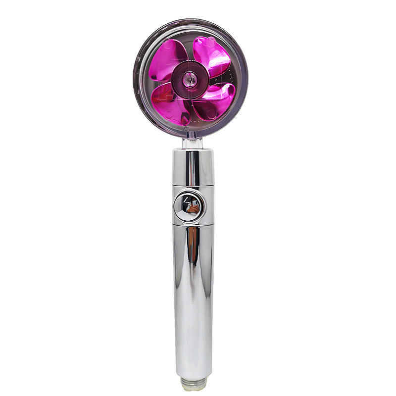360° Rotating Shower Head – High Pressure Water-Saving Spray Nozzle with Fan
