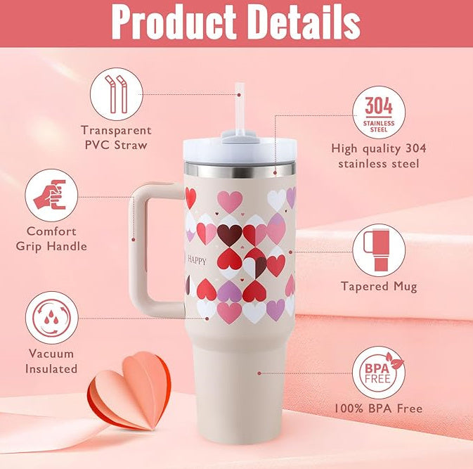 Stainless Steel Spill Proof Vacuum Coffee Cup 40 Oz